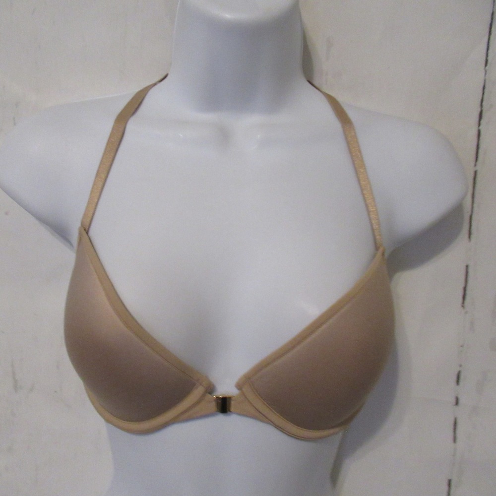 Third Love Bra 32C 24/7 Beige Classic Racerback Underwire Front Closure